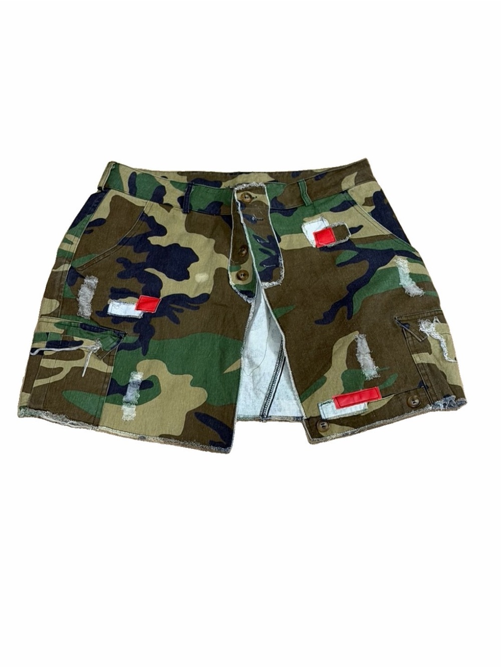 Camo Cargo Men’s Shorts - Military Green